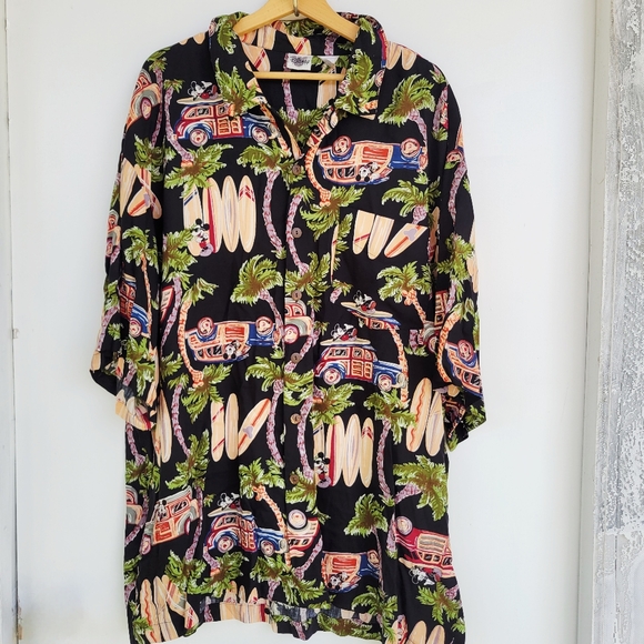 Disney Other - Vintage Disney Catalog Mickey Hawaiian Shirt 3X *Read*
